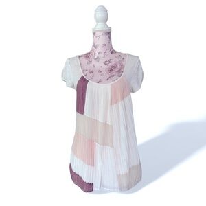 Anthropologie One September Pleat Blouse